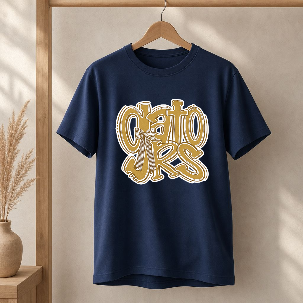 Gators with Bow Tee in Navy or White